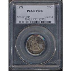 1878 Twenty Cents PCGS Proof 65