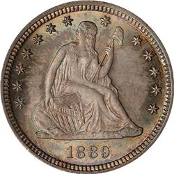 1889 Liberty Seated 25C PCGS MS67