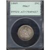 Image 3 : 1889 Liberty Seated 25C PCGS MS67