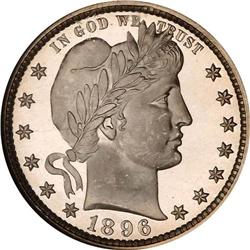 1896 Barber 25C NGC PF68 UC