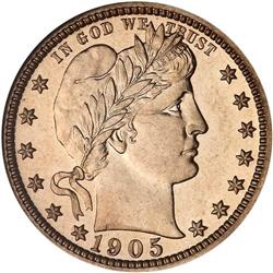 1905 Barber 25C NGC PF67