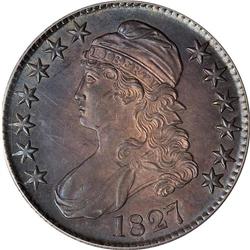 1827 Bust 50C. Sq Base 2 PCGS MS64