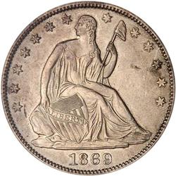 1869-S Liberty Seated 50C PCGS MS63