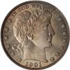 Image 1 : 1901 Barber 50C PCGS MS65