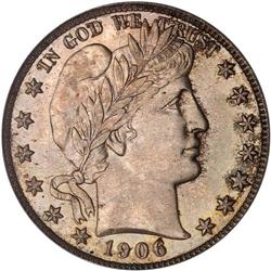 1906 Barber 50C PCGS MS63
