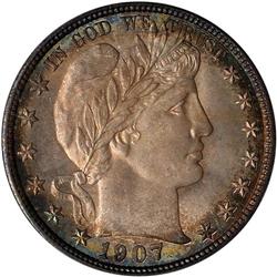 1907-D Barber 50C NGC MS68