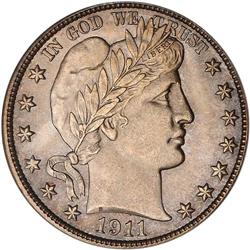 1911 Barber 50C PCGS MS65