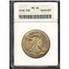 Image 3 : 1918 Liberty Walking 50C ANACS MS64