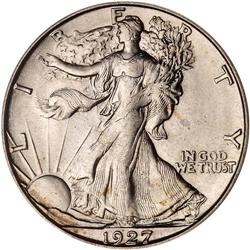 1927-S Liberty Walking 50C PCGS MS64