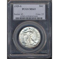 1929-S Liberty Walking 50C PCGS MS65