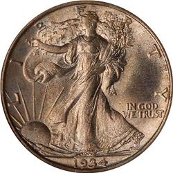 1934-D Liberty Walking 50C NGC MS66