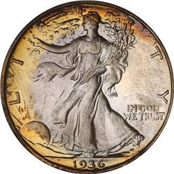 1936 Liberty Walking 50C NGC PF66