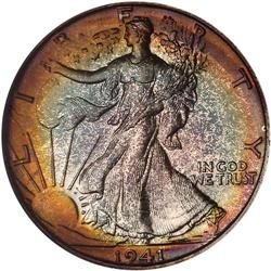 1941 Liberty Walking 50C NGC PF68