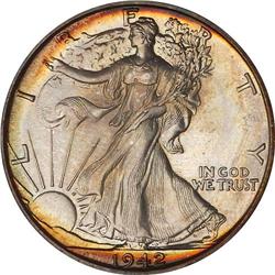 1942 Liberty Walking 50C NGC PF68