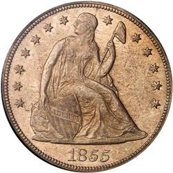 1855 Liberty Seated $1 NGC MS61