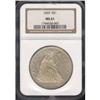 Image 3 : 1855 Liberty Seated $1 NGC MS61