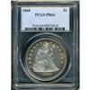 Image 3 : 1868 Liberty Seated $1 PCGS Proof 64