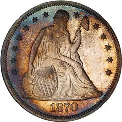 1870 Liberty Seated $1 NGC PF66