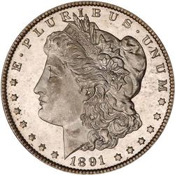 1891-CC Morgan $1 PCGS MS65