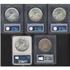 Image 2 : Lot of Five Peace Dollars