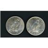 Image 2 : Lot of Two Peace Dollars Raw