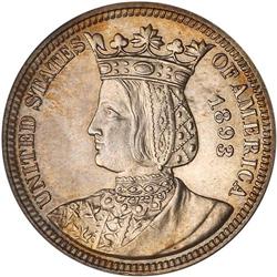 1893 Isabella 25C PCGS MS63