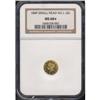 Image 3 : 1849 $1 Gold Liberty. No L NGC MS68*