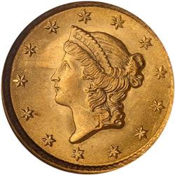 1852 $1 Gold Liberty NGC MS66