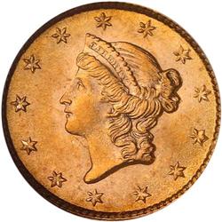 1853 $1 Gold Liberty NGC MS66