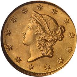 1853 $1 Gold Liberty NGC MS65