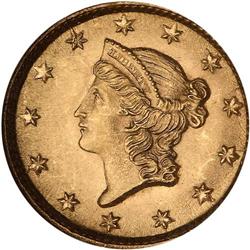 1854 $1 Gold Liberty NGC MS67