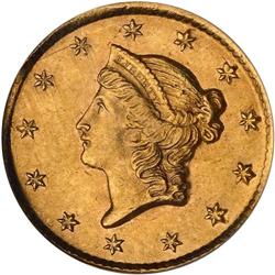 1854-D $1 Gold Liberty NGC MS62