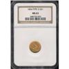 Image 3 : 1854 $1 Gold Indian Type II NGC MS63