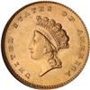 Image 1 : 1854 $1 Gold Indian Type II NGC MS62