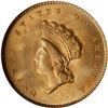 Image 1 : 1855 $1 Gold Indian Type II NGC MS66