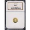 Image 3 : 1855 $1 Gold Indian Type II NGC MS63