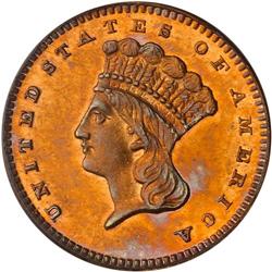 1877 $1 Gold Indian PCGS PF62