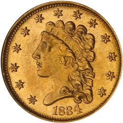 1834 $2.50 Classic Head NGC MS64