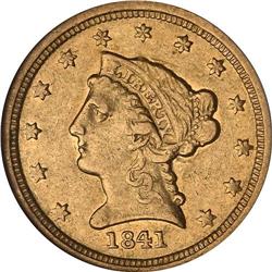 1841-C $2.50 Liberty NGC EF45