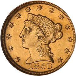 1850-D $2.50 Liberty NGC MS61