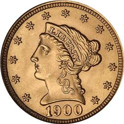1900 $2.50 Liberty NGC MS66