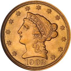 1902 $2.50 Liberty NGC MS65