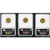 Image 2 : Lot of Three Liberty Quarter Eagles NGC