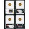 Image 2 : Lot of Four $2.5 Liberty Heads NGC MS63