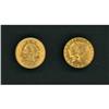 Image 1 : Lot of Two $2.5 Gold Pieces Raw