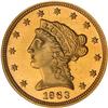 Image 1 : 1863 $2.50 Liberty PF63 CAMEO