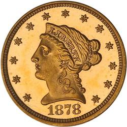 1878 $2.50 Liberty PCGS PF65 DC