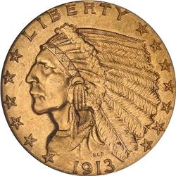 1913 $2.50 Indian NGC MS64
