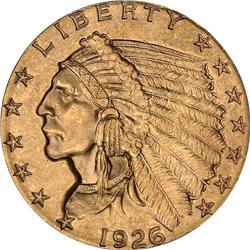 1926 $2.50 Indian RAW MS64