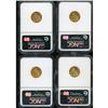 Image 2 : Lot of Four $2.5 Indian Eagles NGC MS63